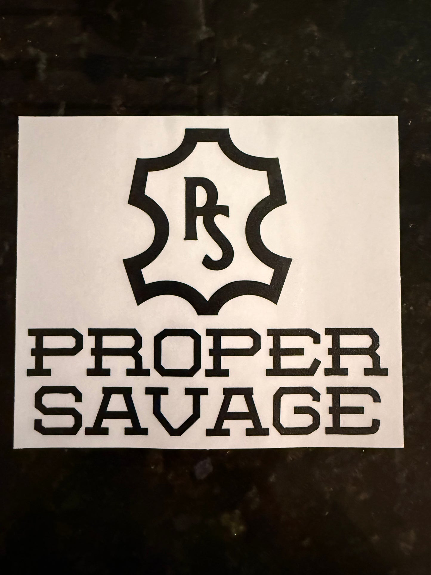 Proper Savage PS Brand Sticker