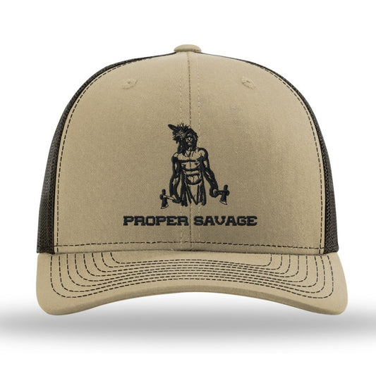 WARRIOR TRUCKER HAT -  KHAKI